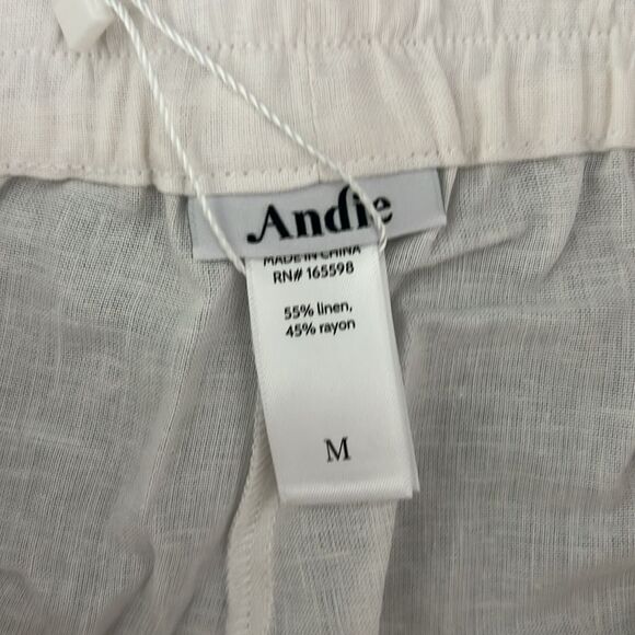 NWT Andie Swim The Madeira Pant - Linen Coco Size M - Picture 4 of 9